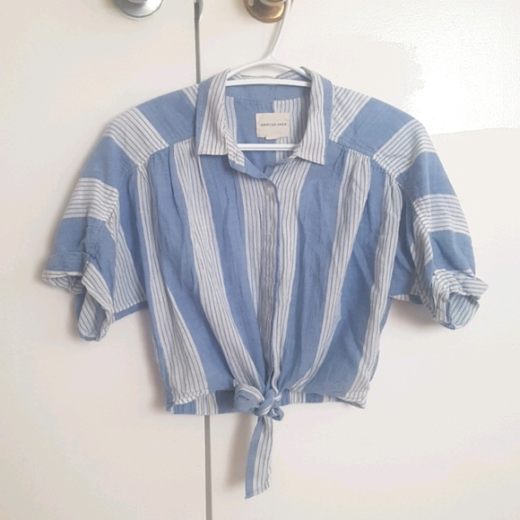 Tie Front Shirt - Picture 1 of 4